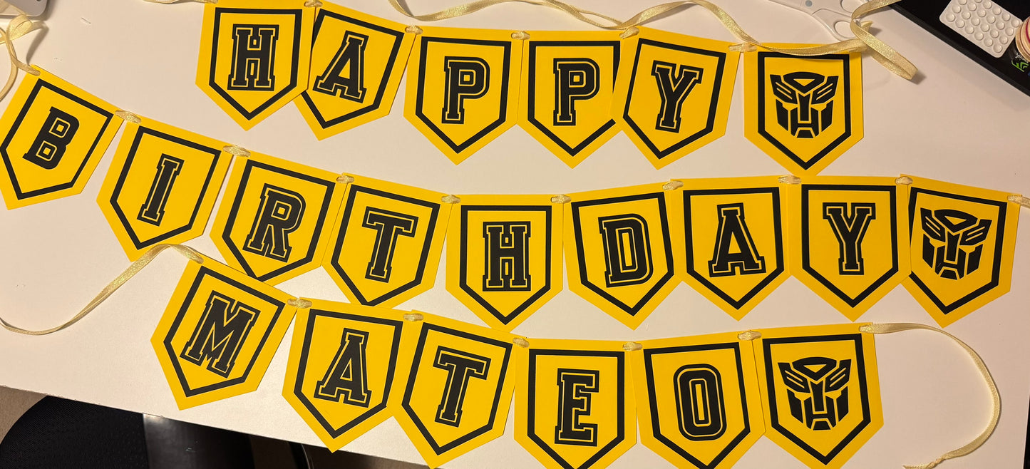 Cardstock Banners and Toppers